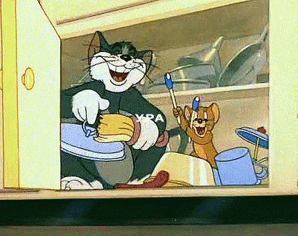 ура пятница счастье том и джерри радость GIF - Tom And Jerry Play Noise GIFs