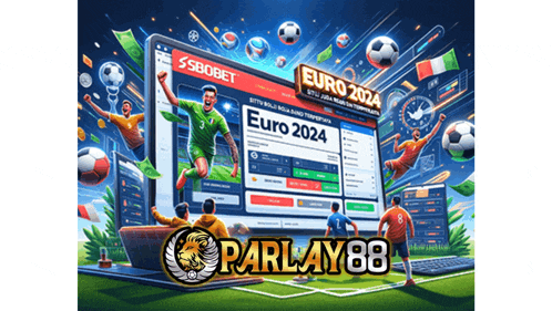an advertisement for euro 2024 shows soccer players on a soccer field