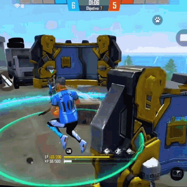 a player with the number 10 on their jersey is playing a video game