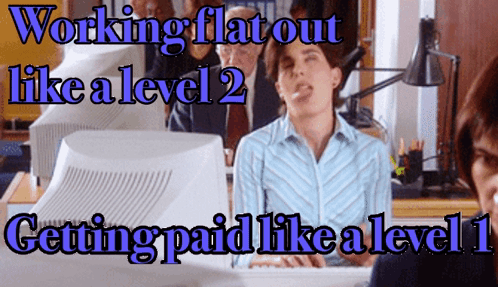 Overworked Level 1 GIF - Overworked Level 1 Crazy Work GIFs