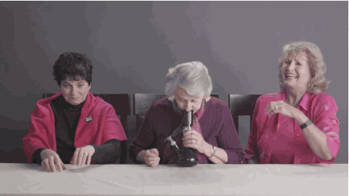 Pass Me The Hookah GIF - Oldies Granny Bong GIFs
