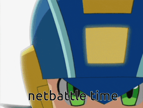 a picture of a cartoon character with the words netbattle time below him