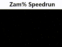 a picture of a building with the words zam % speedrun on top