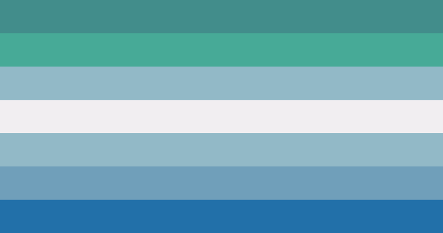a blue and white striped flag with a white stripe in the middle on a white background .