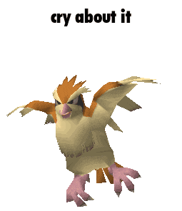 a picture of a bird with the words cry about it below it