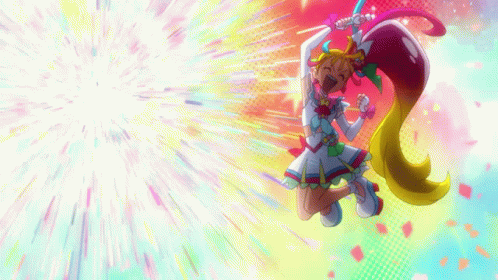Tropical Rouge Precure Cure Summer GIF - Tropical Rouge Precure Cure Summer Victory GIFs