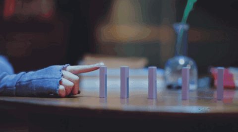 Domino Butterfly Effect GIF - Domino Butterfly Effect Domino Butterfly Effect GIFs