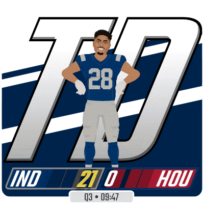 a cartoon of a football player with the number 28