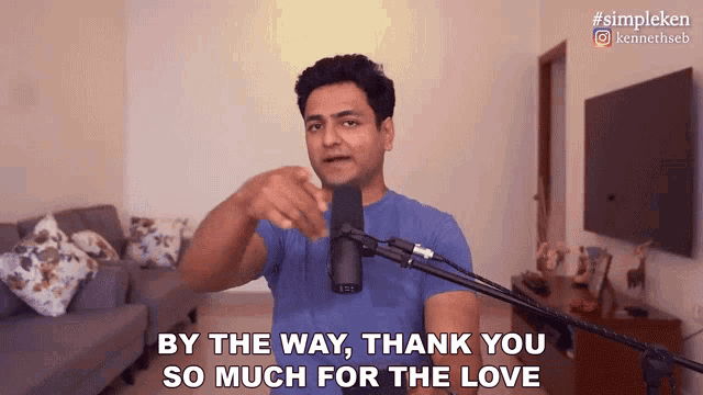 By The Way Thank You So Much For The Love Kenny Sebastian GIF - By The Way Thank You So Much For The Love Kenny Sebastian Simple Ken GIFs