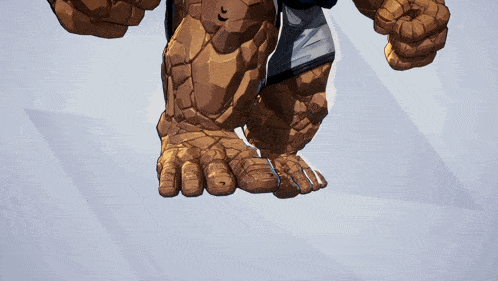 a cartoon drawing of the thing 's feet