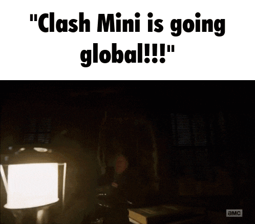 a screenshot of clash mini is going global with a picture of a lamp