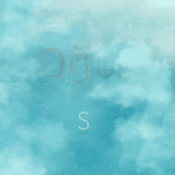 a blue background with the word oğuz in red letters
