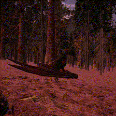 a picture of a forest with the words mergy has been alerted below it