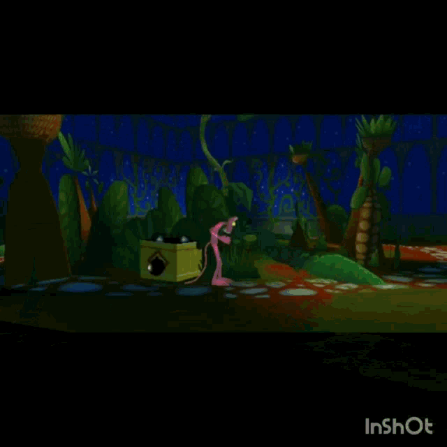Pink Panther Plant GIF - Pink Panther Plant Monster Plant GIFs
