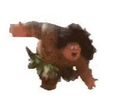 a stuffed animal is standing on its hind legs and looking down .