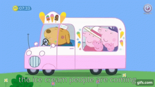 Peppa Pig Ice Cream GIF - Peppa Pig Ice Cream Vroom GIFs