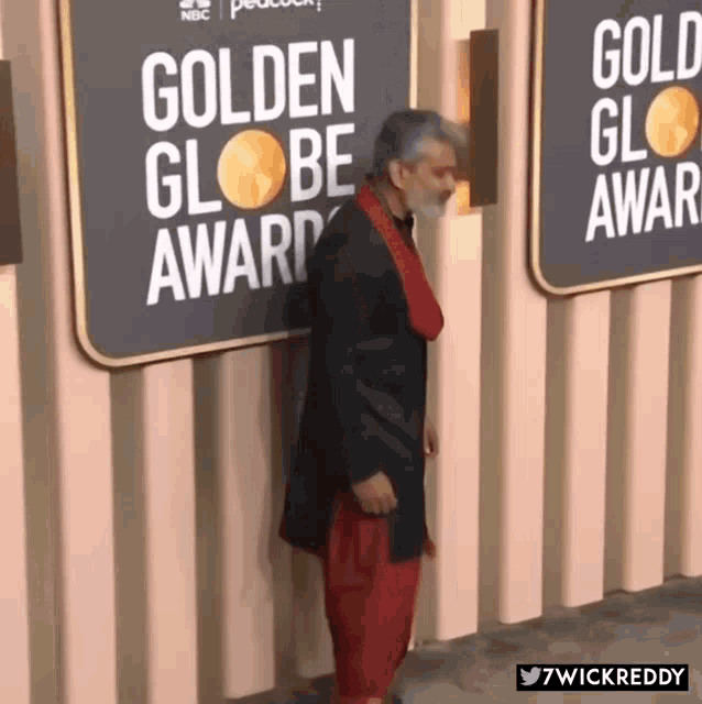 Rajamouli Golden Globes GIF - Rajamouli Golden Globes Rrr Golden Globes GIFs