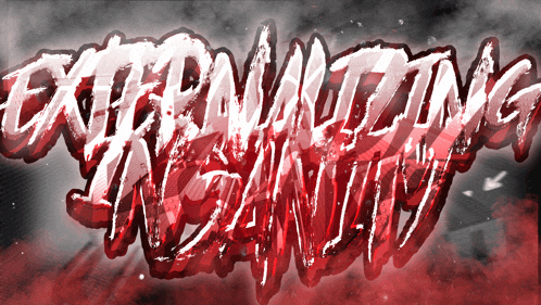 the word insanity is written in white on a black background