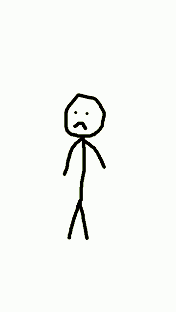 a stick figure wearing a rastafari hat and smoking a cigarette