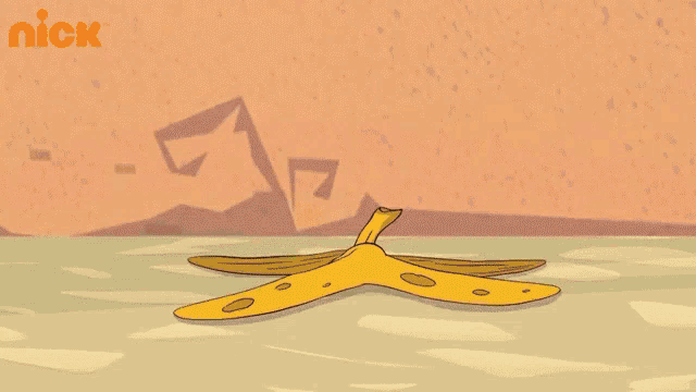 a cartoon of a man with a mustache is sitting on the ground with a nick logo in the background