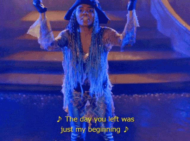 the day you left was just my beginning is sung by a girl