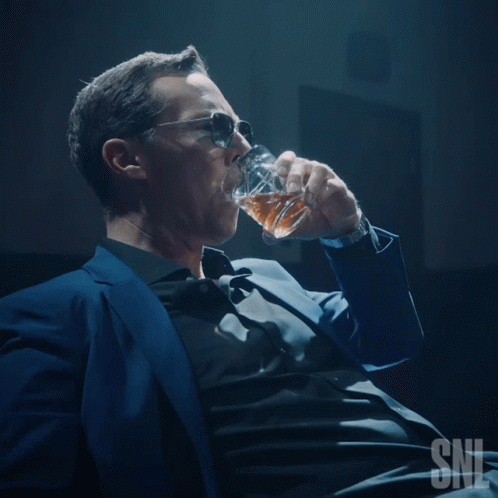 Drinking Liquor Benedict Cumberbatch GIF - Drinking Liquor Benedict Cumberbatch Saturday Night Live GIFs