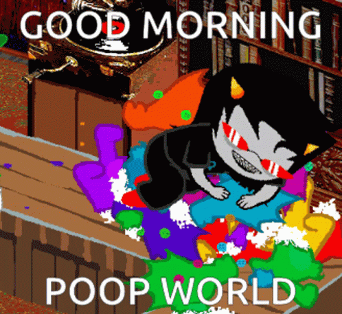 Good Morning Poop Poopworld GIF - Good Morning Poop Poopworld GIFs