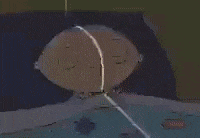 a cartoon character with a surprised look on his face