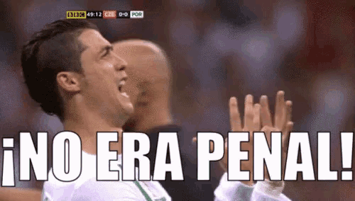 Cristiano Ronaldo Quejándose Y Llorando En El Campo GIF