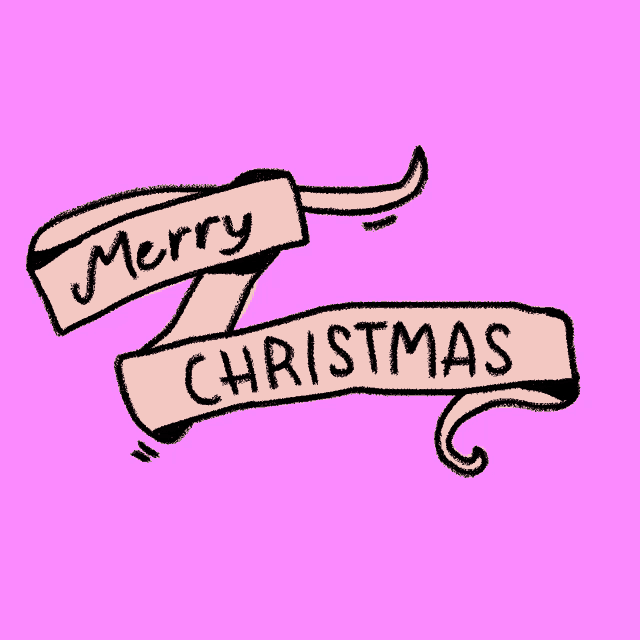 a banner that says merry christmas on it