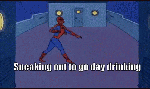 Spiderman Daydrinking GIF