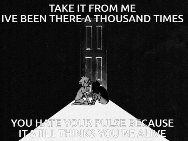 a black and white poster that says take it from me