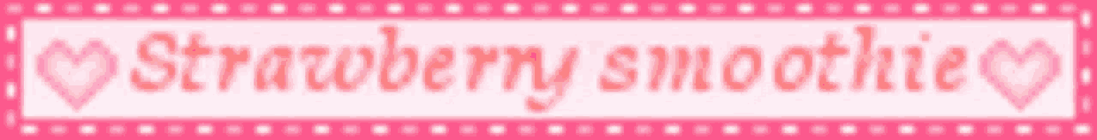 a pink sign that says strawberry smoothie with hearts on it