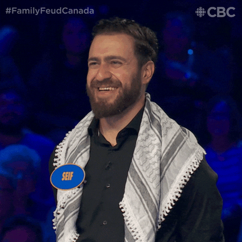 Smiling Seif GIF - Smiling Seif Family Feud Canada GIFs
