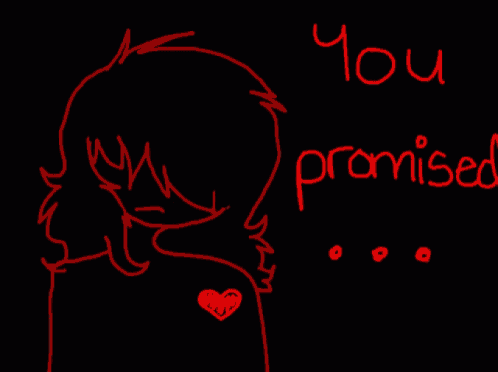 a drawing of a person crying with the words " you wouldn t keep secrets "