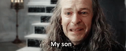 My Son! - Lord Of The Rings GIF - Son My Son Denethor GIFs