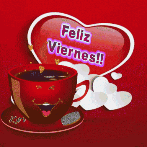 Feliz Viernes Amigos GIF - Feliz Viernes Amigos Coffee GIFs