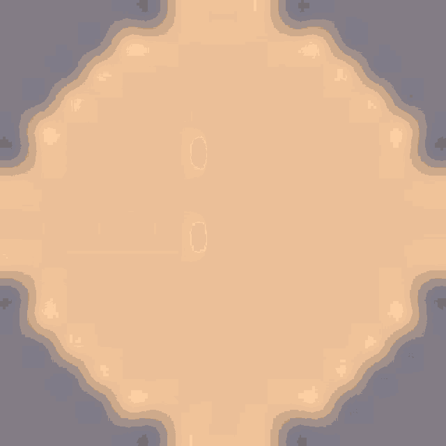 a pixel art drawing of a face with a slight smile on it