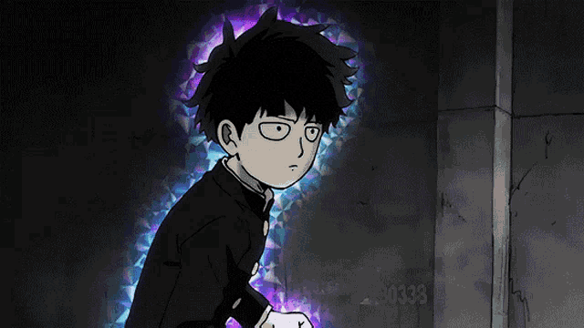 a cartoon character is standing in a dark room with the number 30333 on the wall behind him