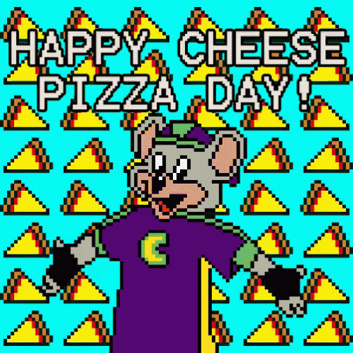 Happy Cheese Pizza Day GIF - Chuckecheese Cheesepizzagifs Pizza GIFs