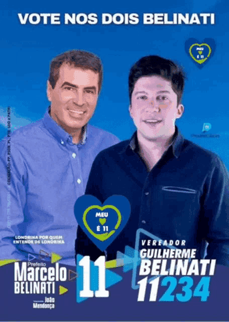 a poster for marcelo belinati and guilherme belinati 11234