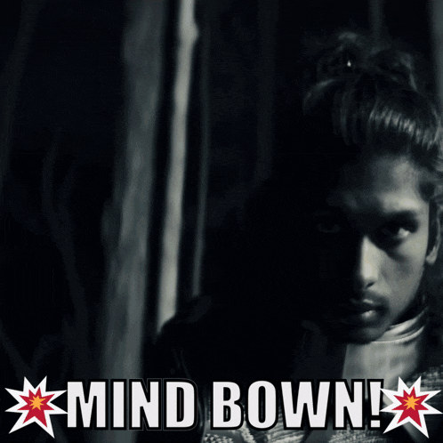 a poster with a man in armor and the words mind bown on it