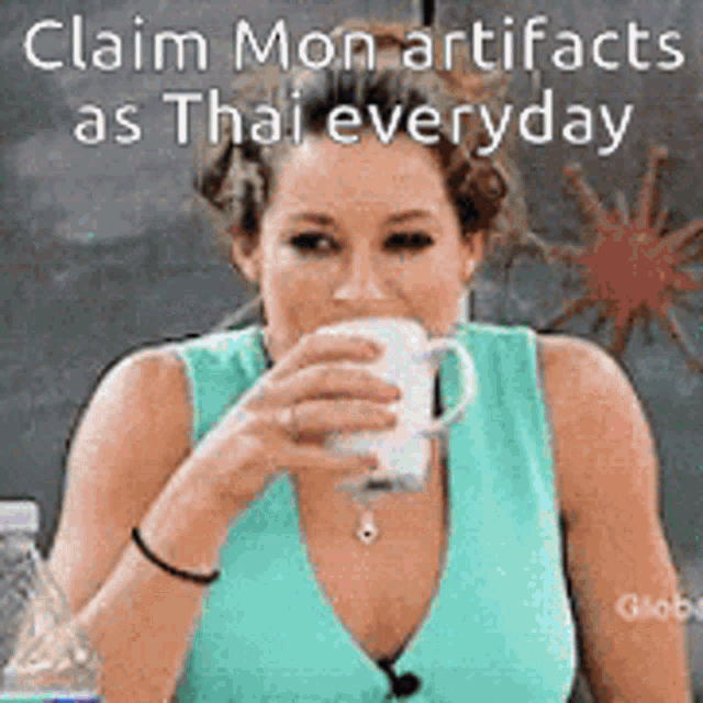 Kwailand Claim Mon Artifacts As Thai Everyday GIF - Kwailand Claim Mon Artifacts As Thai Everyday Spit Take GIFs