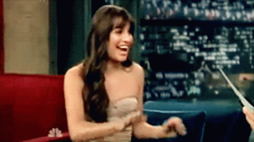 Lea Michele Excited GIF - Lea Michele Excited Happy GIFs