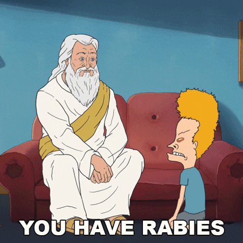 You Have Rabies Beavis GIF - You Have Rabies Beavis Beavis And Butt-head GIFs