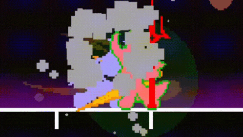 a computer generated image of a planet with a red arrow pointing to the bottom