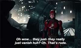 Justice League The Flash GIF - Justice League The Flash Rude GIFs