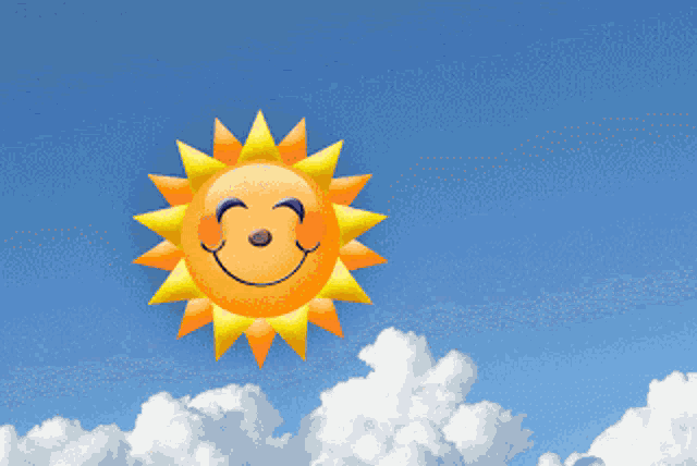 a hand is reaching out towards a smiling sun