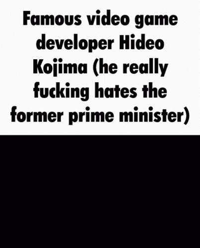 Shinzo Abe Hideo Kojima GIF - Shinzo Abe Hideo Kojima Hatred GIFs
