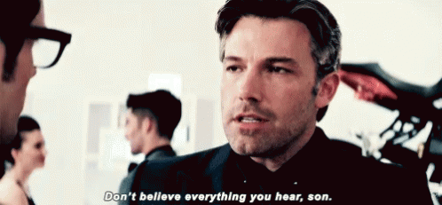 Bvs Batman V Superman GIF - Bvs Batman V Superman Dont Believe Everything You Hear GIFs